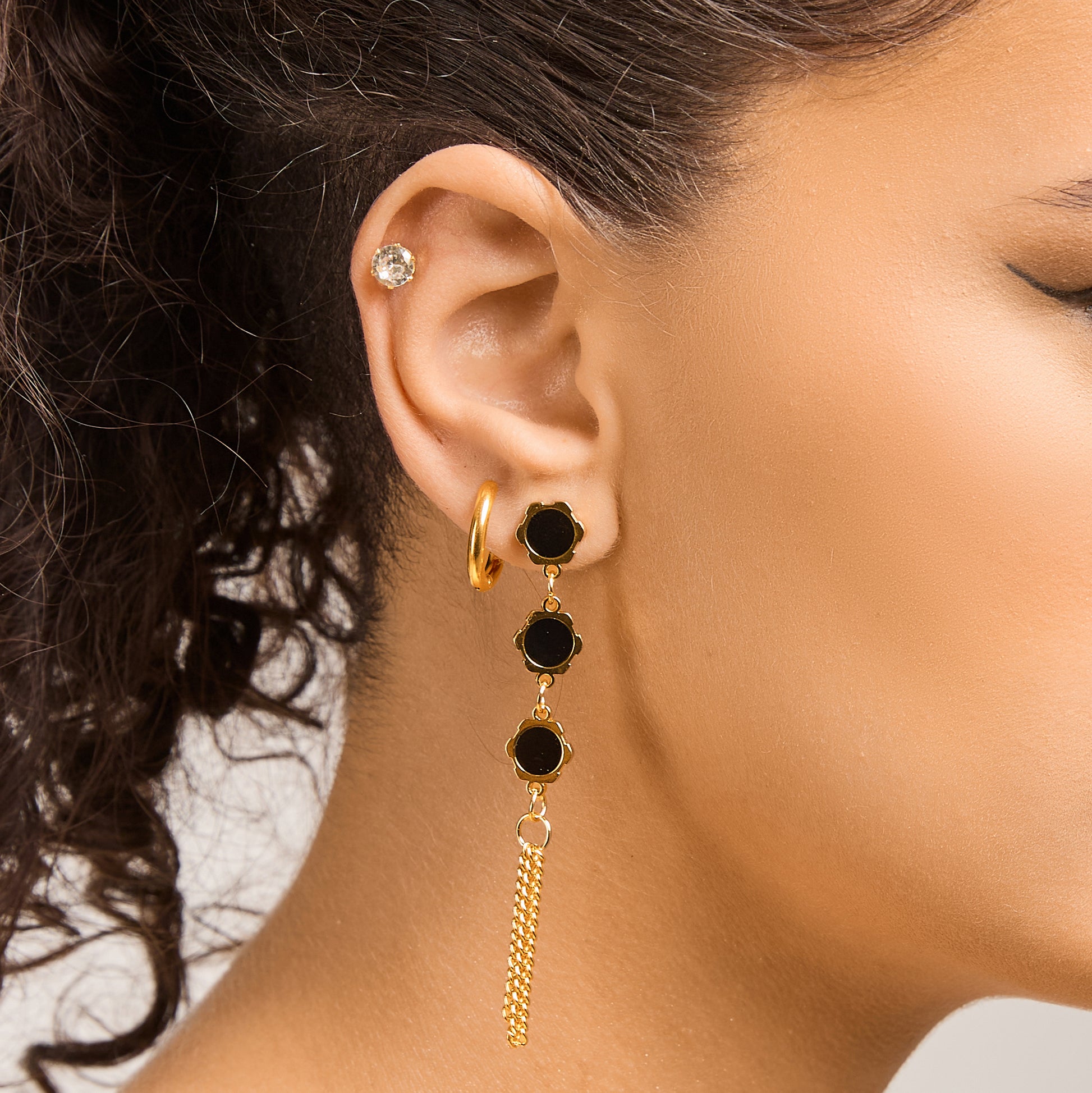 Noir Earrings Set