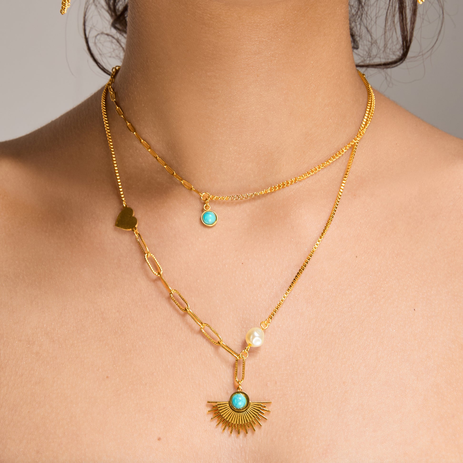 Turquoise Sun Necklace