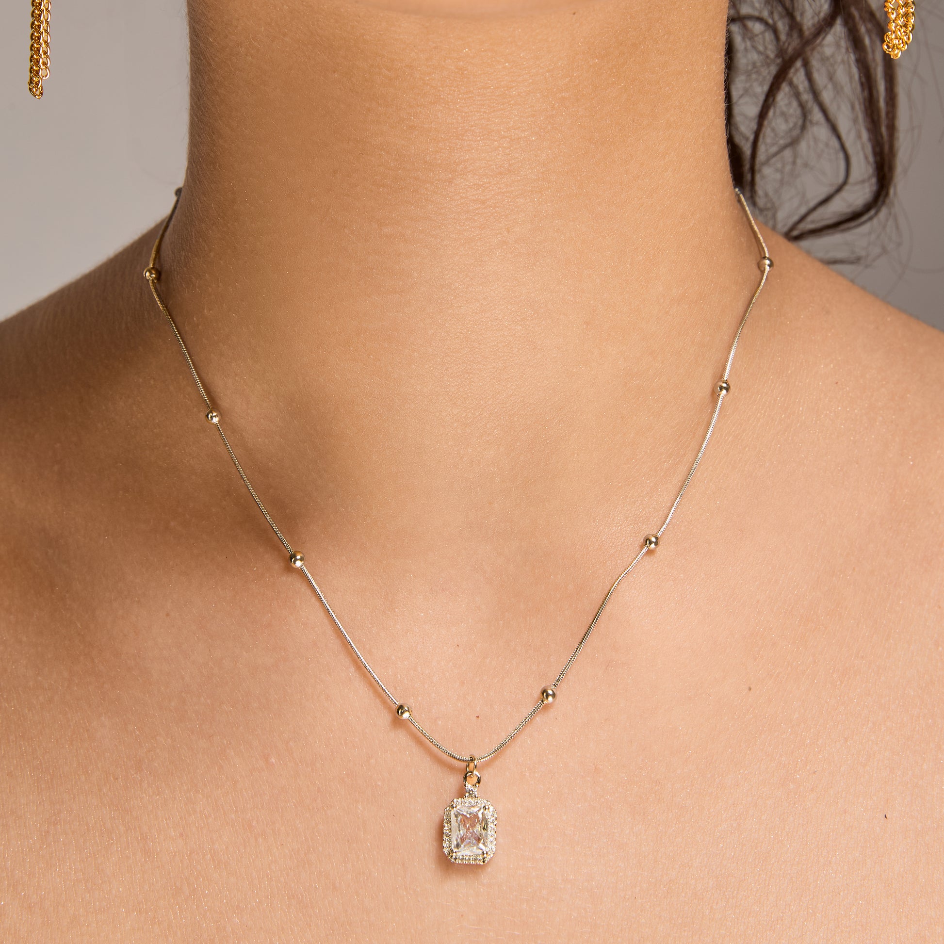 Silver Halo Necklace